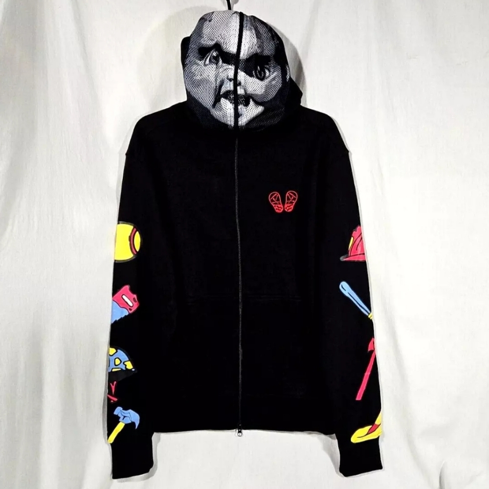 Chucky Horror Movie Hoodie Medium DeKryptic Zipper Mask Hallowen Cosplay Costume